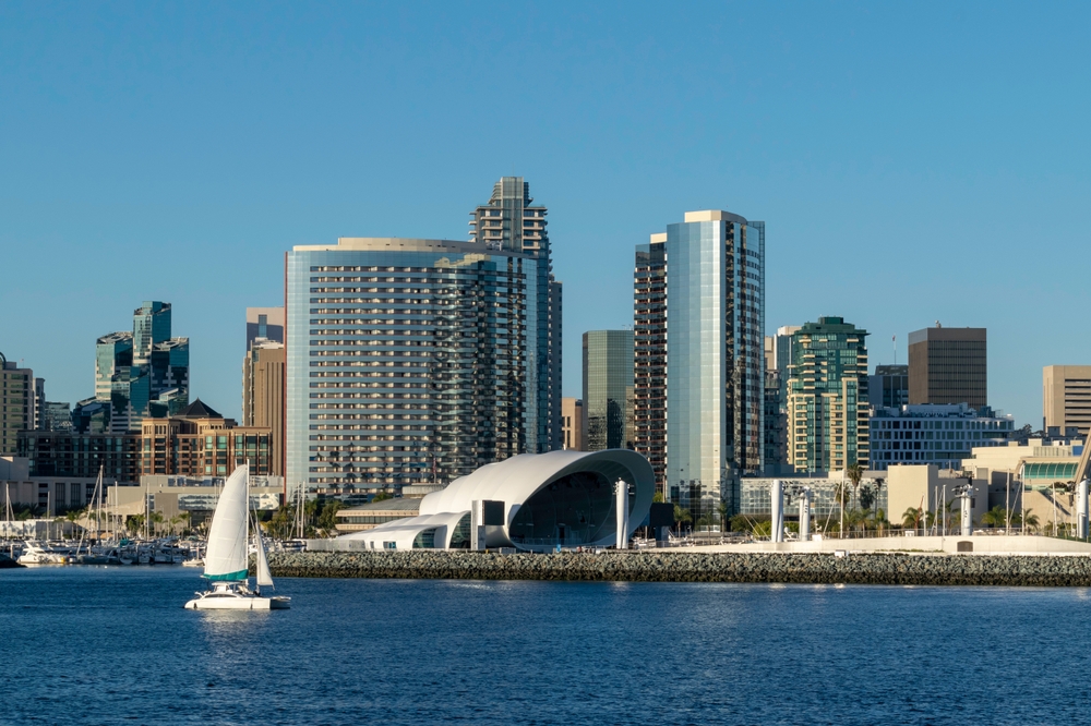 San Diego skyline.